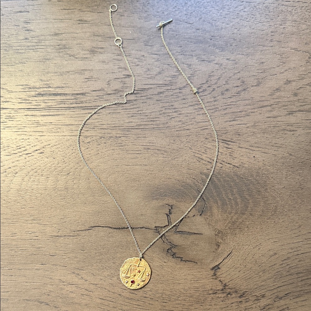 Constellation Libra Zodiac Sign Pendant Necklace